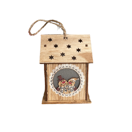 Decoratiune pentru brad Casuta, lemn, QTE0369, 2 image
