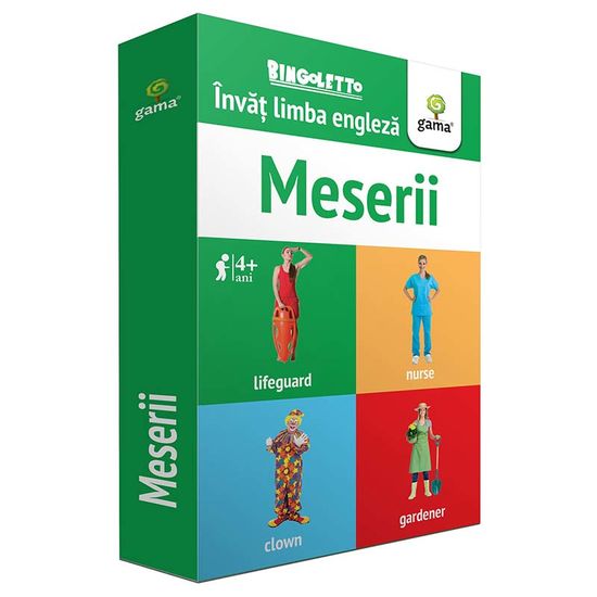 Bingoletto. Invat limba engleza. Meserii. 4+