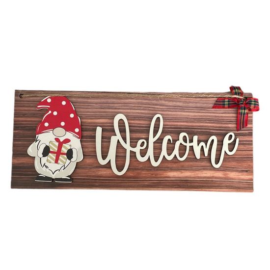 Украшение для двери деревянное Welcome DH-001.1