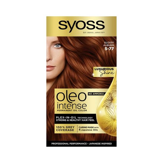 Краска для волос SYOSS Oleo Intense, Красный ярко-каштановый, 5-77, 115мл