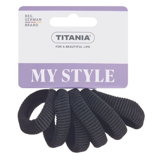 Elastice de par TITANIA Poney Terry, mediu, 6buc