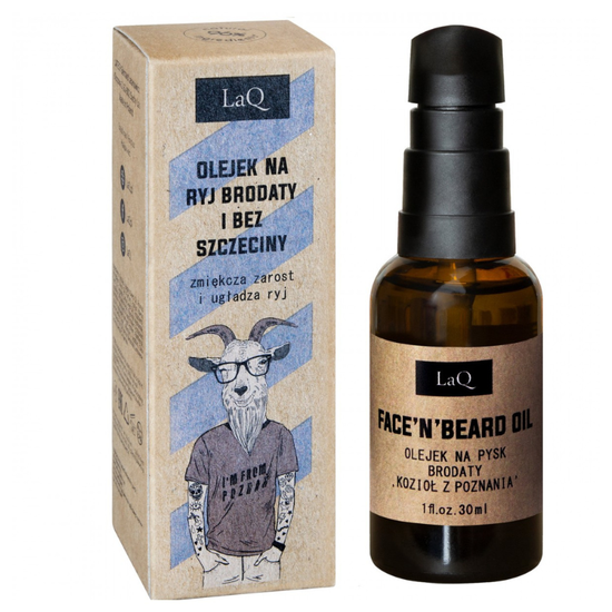Ulei dupa ras pentru fata si barba LAQ, Goat, 30 ml, 2 image