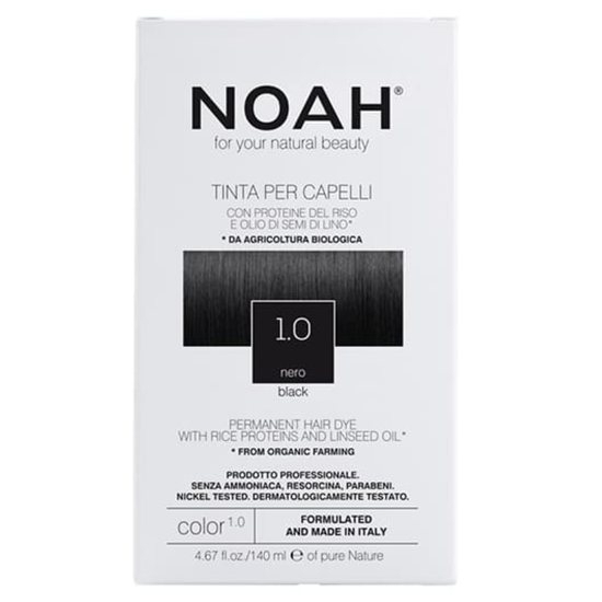 Vopsea pentru par NOAH, negru 1.0, 140 ml