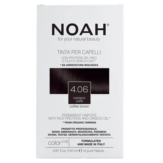 Vopsea pentru par NOAH, saten cafeniu 4.06, 140 ml