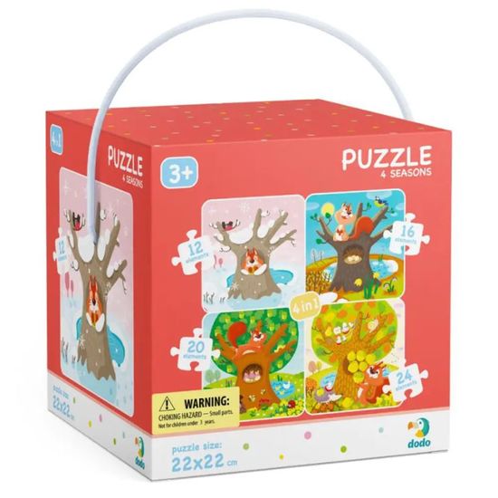 Пазлы DODO 4в1 Времена года (12, 16, 20, 24 puzzle), 300125, изображение 2