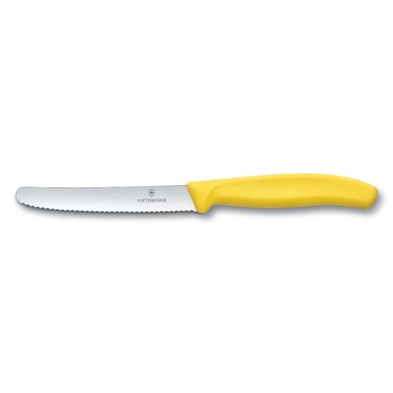 Нож VICTORINOX Tomatto Swiss Classic, wavy, yellow, 11 cм, 6.7836.L118, изображение 2