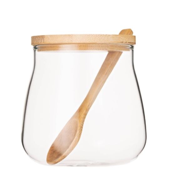 Банка для хранения ARDESTO Fresh Sugar, стекло, бамбук, 500 мл, изображение 3