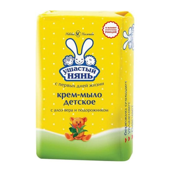 Sapun-crema УШАСТЫЙ НЯНЬ  Aloe vera si plantain, 90 g
