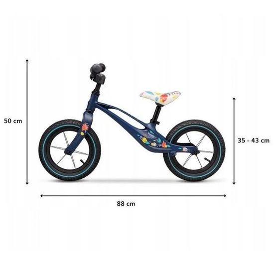 Bicicleta fara pedale LIONELO Bart Air Blue Navy, 6 image