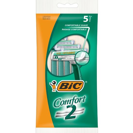Бритвенный станок BIC c 2 лезвиями Comfort, 5 шт, изображение 2