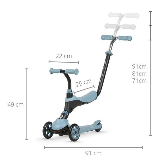 Самокат QPLAY Sema Blue, изображение 5