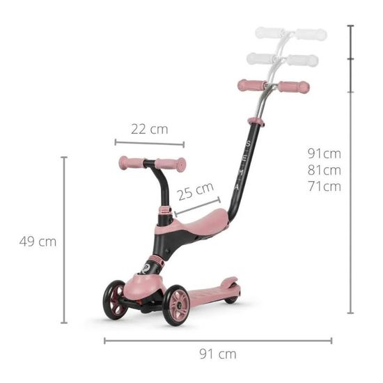 Trotineta QPLAY Sema Pink, 5 image