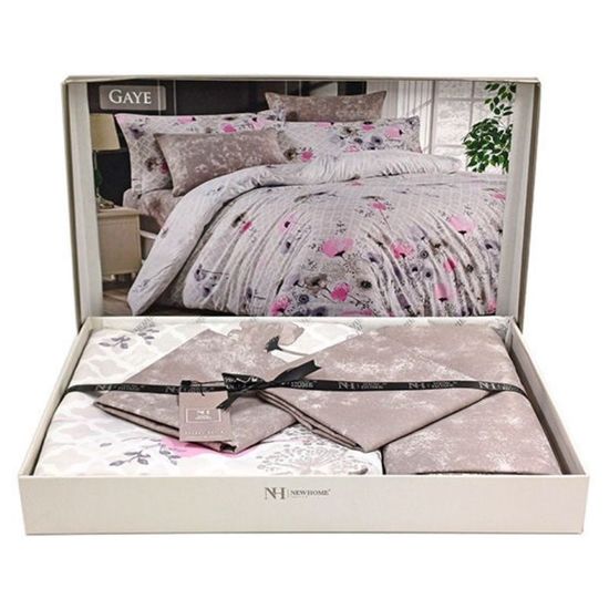 Постельное белье Евро 2 NEWHOME Delux Satin Gaye