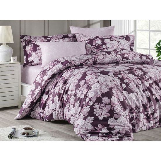 Постельное белье Евро 2 NEWHOME Delux Satin Margarita, изображение 3