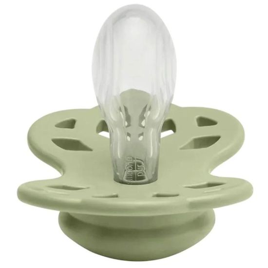 Suzeta BIBS Infinity Sage, simetrica, din silicon, 6-18 luni, 2 image