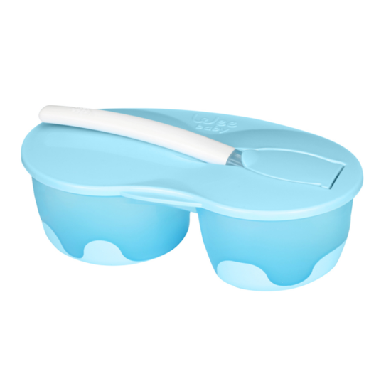 Recipient WEEBABY cu doua compartimente si lingurita din silicon, 2 image