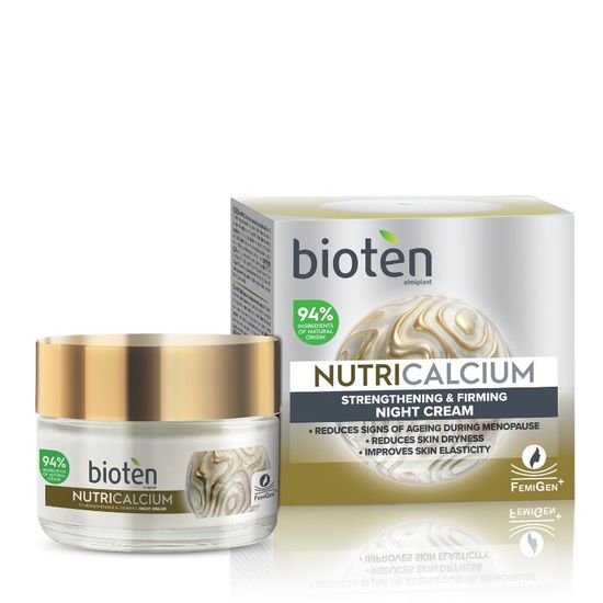 Crema de noapte BIOTEN Nutri Calcium, anti-imbatranire, hranitoare, 50 ml