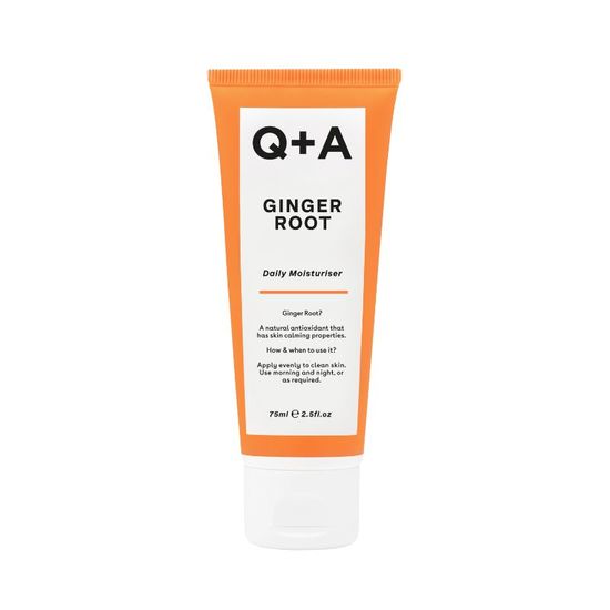 Крем для лица Q+A Ginger Root Daily Moisturiser, на основе корня имбиря, увлажняющий, 75мл