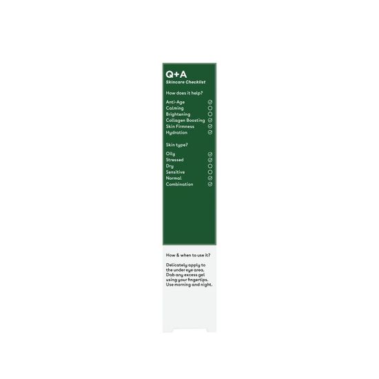 Gel de ochi Q+A, cu peptide si alge marine, 15ml, 2 image