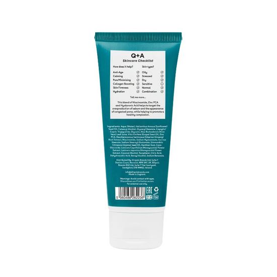 Крем для лица Q+A Zinc PCA Daily Moisturiser, с цинком PCA, 75мл, изображение 2