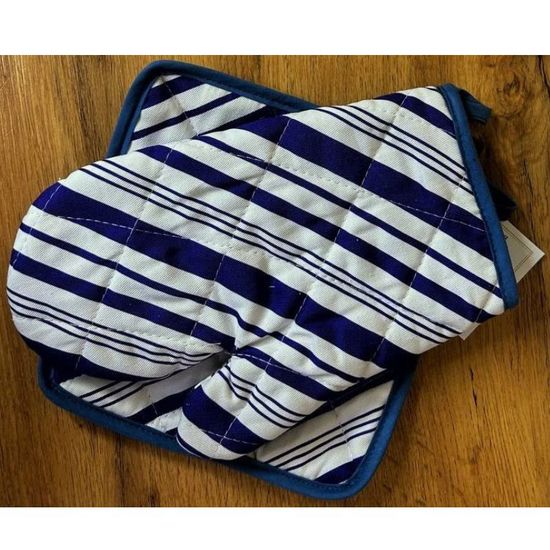 Перчатка и прихватка BUMBACEL Blue Stripe, 26x18/20x20 см, изображение 3