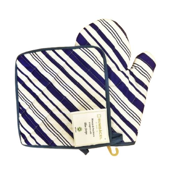 Перчатка и прихватка BUMBACEL Blue Stripe, 26x18/20x20 см, изображение 2
