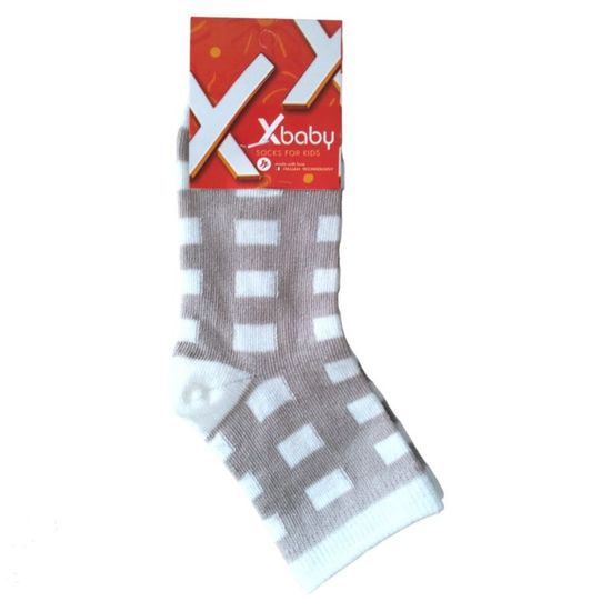 Носки детские X-BABY int-1, бежевый, размер 23-26