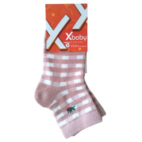 Носки детские X-BABY int-5, розовый, размер 23-26