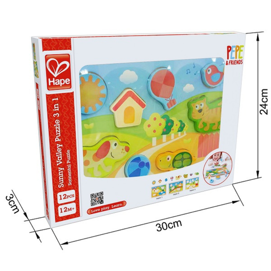 Пазл HAPE 3в1, солнечная долина, изображение 5