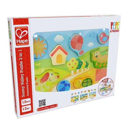 Пазл HAPE 3в1, солнечная долина, изображение 2