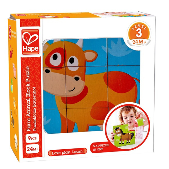 Кубики HAPE, ферма, 9 шт, изображение 2