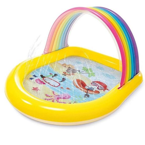Piscina gonflabila pentru copii INTEX cu baldachin si jeturi de apa, 147 x 130 x 86 cm, 84 l, 2+, 2 image