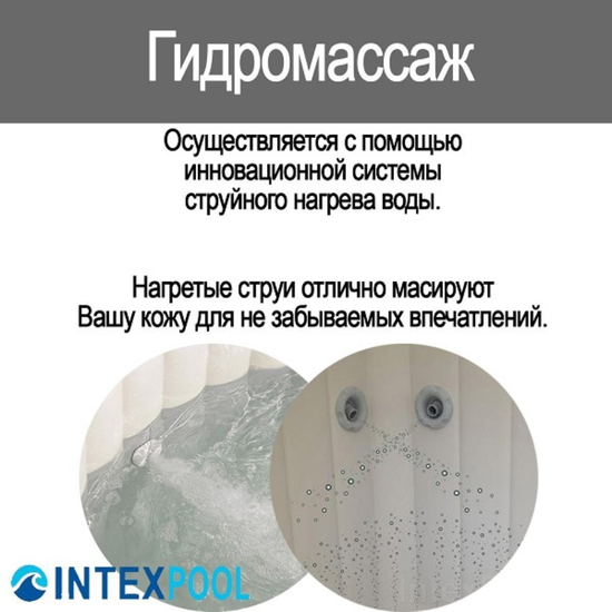 Надувной СПА-джакузи INTEX Jet & Bubble Deluxe, 6-и местный, 218 x 71 см, 1 098 л, изображение 21