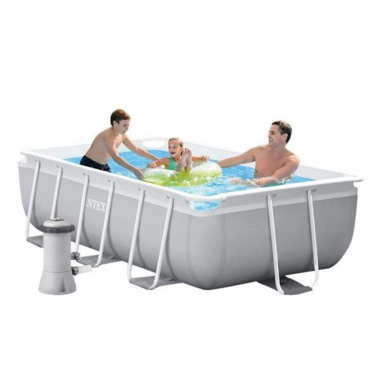Бассейн INTEX PRISM FRAME RECTANGULAR, металлический каркас, 300 x 175 x 80 см, 3539 л, изображение 8