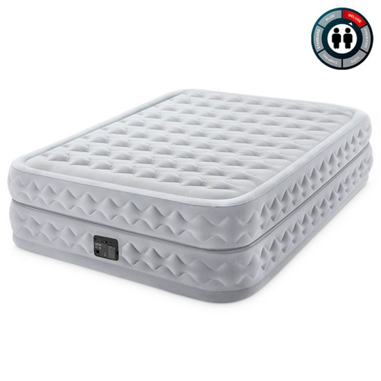 Pat gonflabil INTEX Velur Supreme, cu pompa incorporata 220V, 152 x 203 x 51 cm, pana la 272 kg, 3 image