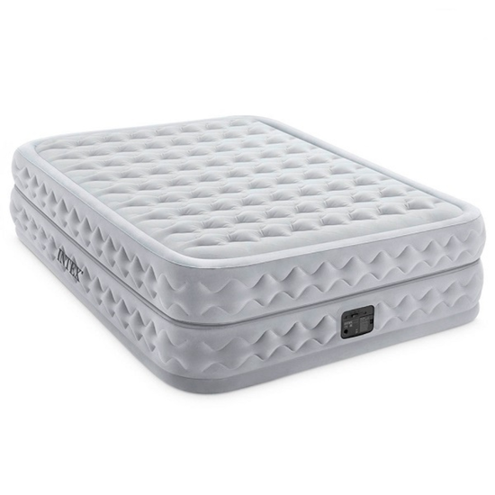 Pat gonflabil INTEX Velur Supreme, cu pompa incorporata 220V, 152 x 203 x 51 cm, pana la 272 kg