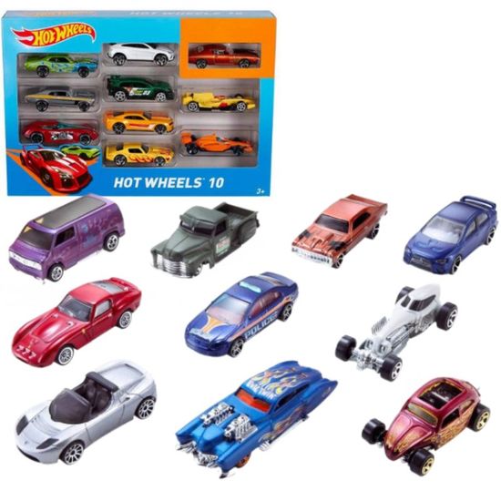 Набор автомобили HOT WHEELS, базовый, ассортимент, 10шт, изображение 2