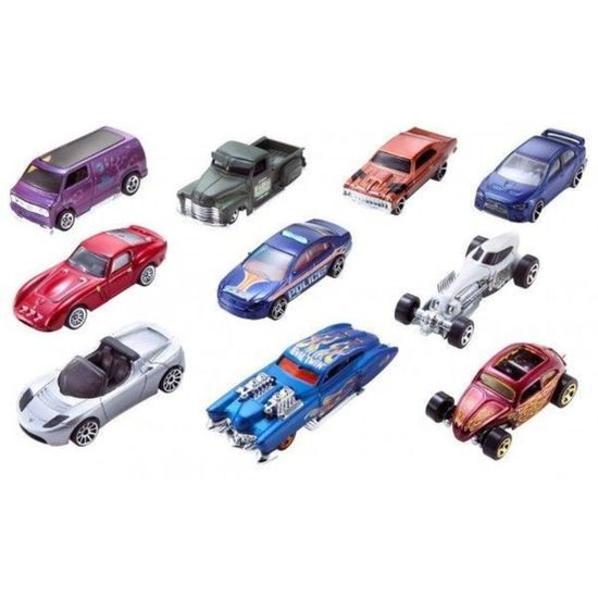 Набор автомобили HOT WHEELS, базовый, ассортимент, 10шт, изображение 3