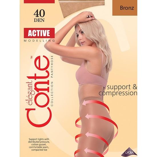 Колготки CONTE Active 40 ден (Bronz) размер 2