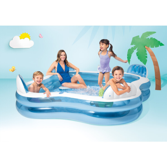 Семейный надувной бассейн INTEX, 229 x 229 x 66 см, 990 л, 3+, изображение 6