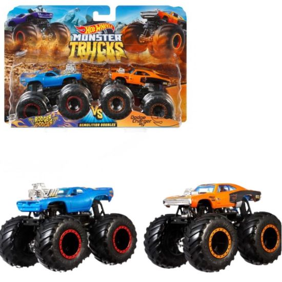 Набор машинок-внедорожников HOT WHEELS Monster Trucks, в ассортименте, 2шт