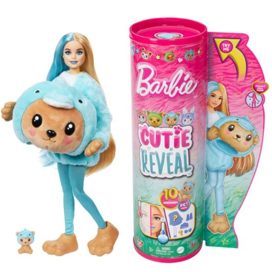 Кукла Barbie MATTEL Cutie Reveal, Плюшевый мишка в роли дельфина, изображение 2
