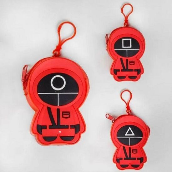 Portofel-breloc din silicon ESSA Squid Game, 8 х 11 сm