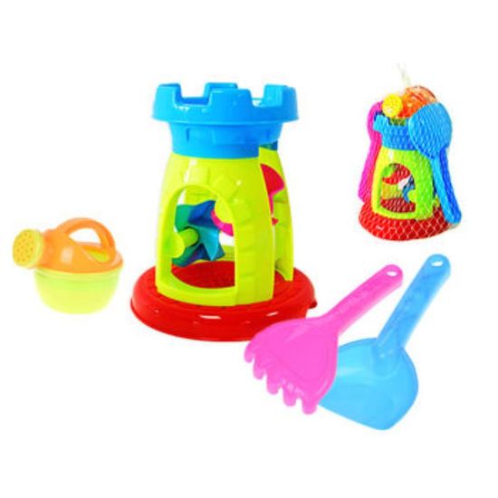 Set jucarii pentru nisip Moara, 4piese, 22x17x17cm, 2 image