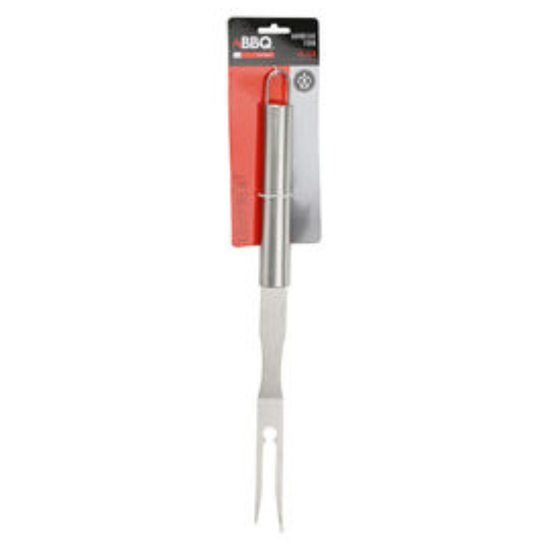 Furculita pentru gratar BBQ, din inox, 43 cm