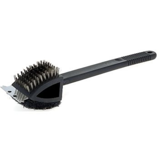 Щетка для чистки гриля BBQ, 3in1, с длинной ручкой, изображение 2