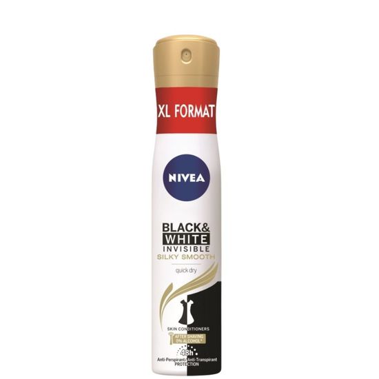 Spray NIVEA B&W Silky Smooth Fem, 200 ml, 2 image