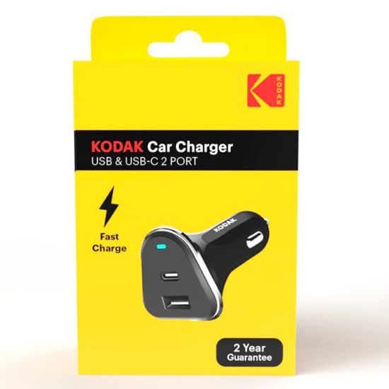 Incarcator KODAK Auto, USB-A+USB-C, 1 buc