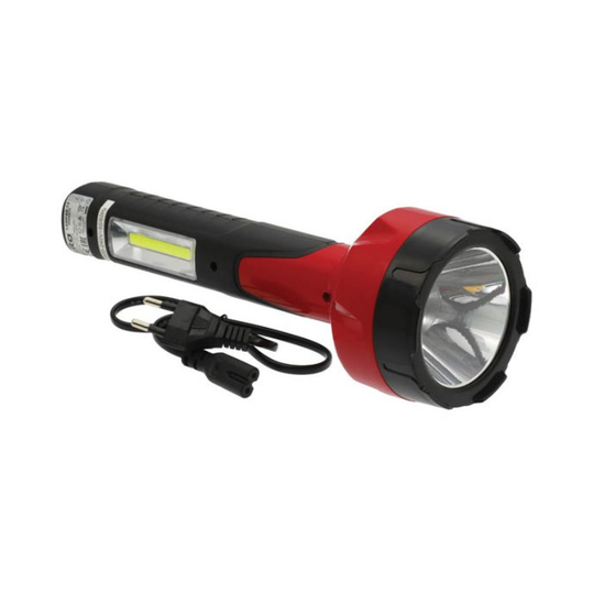 Фонарь LED VITO LAMPAS-13, перезарядный, 5W+2W, 445Lm, 6000K, чёрный-красный, изображение 2