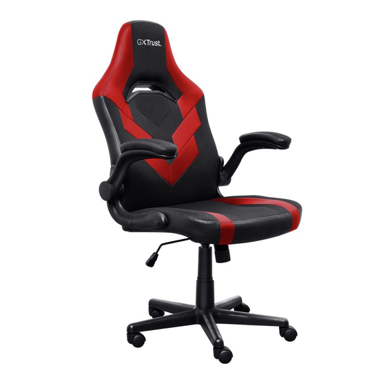 Игровое кресло TRUST, GXT 703R, RIYE, Black/Red, изображение 3